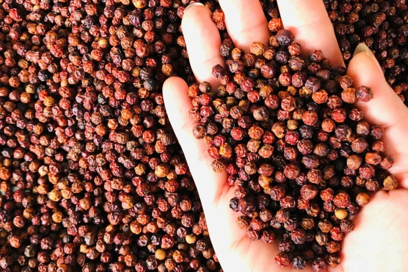 Hình ảnh hạt tiêu đỏ chất lượng cao sau khi thu hoạch